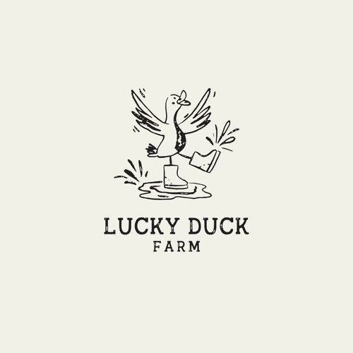 Fun and unique logo with a vintage feel for our farm based business Design by Teri-design