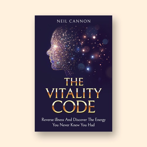 Vitality Book design to appeal to conscious people Design by The Cloud Digital