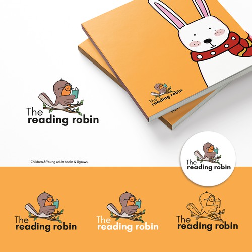 Design a logo for children's book store - to give an edge ! Design by AdryQ