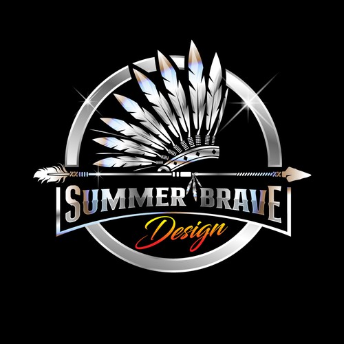 Design a logo that channels the spirit of the warrior - Summer Brave Design brings metal to life Design by PrintFactory ™