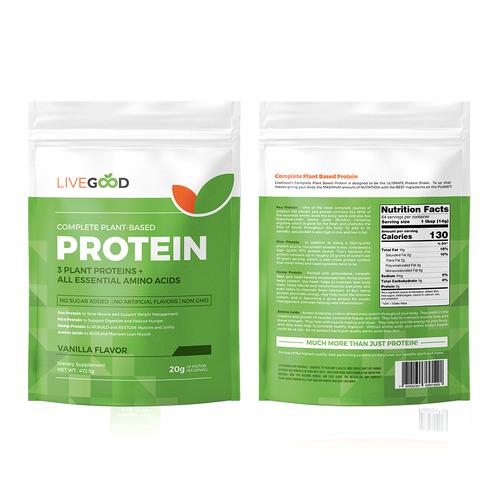 ***GUARANTEED PRIZE*** - LABEL DESIGN for Protein Powder -*****NEW***** Design by Pice Wilf