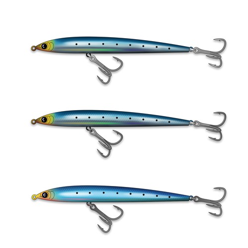 Create illustrations for the packaging of fishing lures Design by DesignNinjaHai