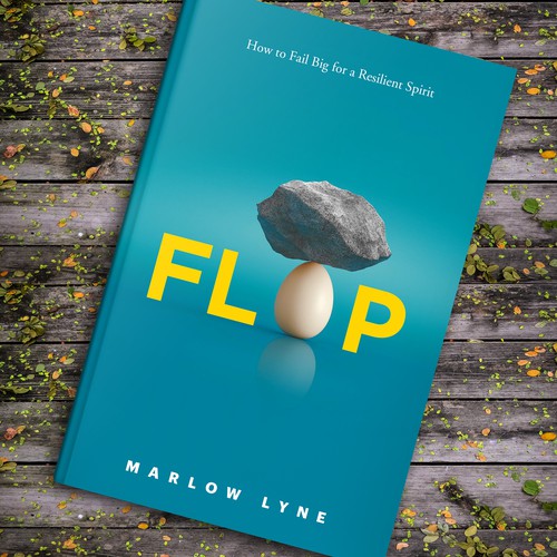 Design a book cover for a book called "FLOP" ! Design by Citrusbyte