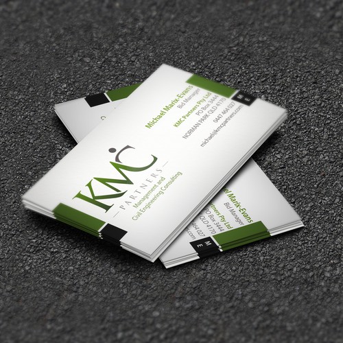 KMC Partners Business Card Design Design réalisé par AYG design