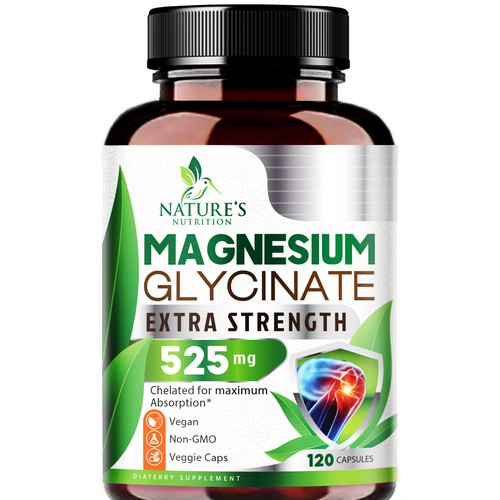 Natural Magnesium Glycinate Design needed for Nature's Nutrition Design by agooshe