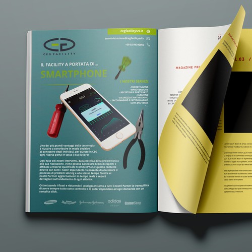 Design di Page for a Trade Magazine of Facility Management services (IFMA Italia) di Alex Díaz