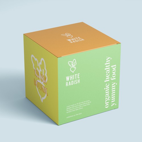 WHITE RADISH-meal prep box Design by heli☀sentris