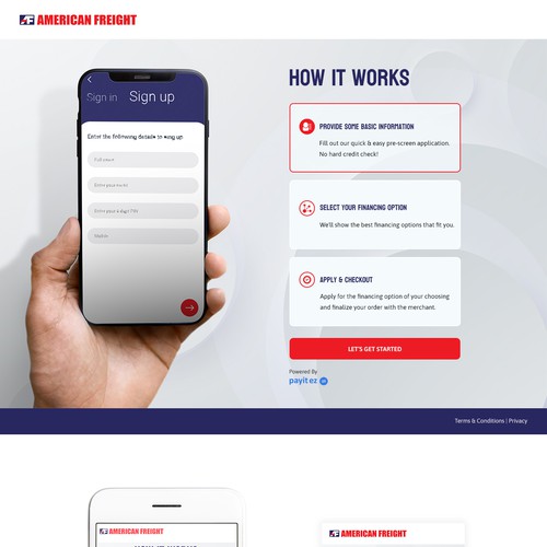 Landing page design contest entry by Mary-s
