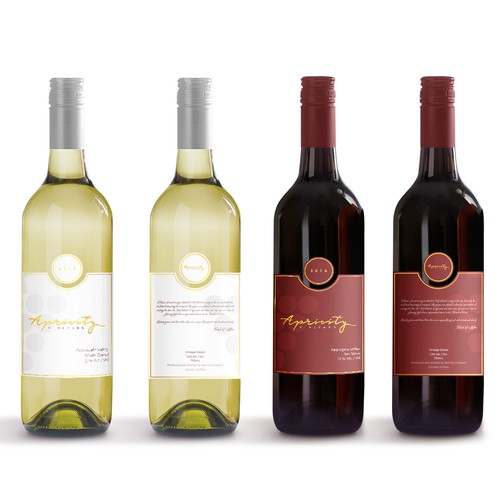 Apricity Vineyard 2016 White Blend Wine Label Design by giovannigiga
