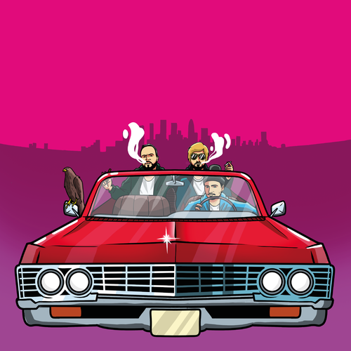 G-Funk Album Cover LA Old School Vibe Design by MAKESHIFT.ART