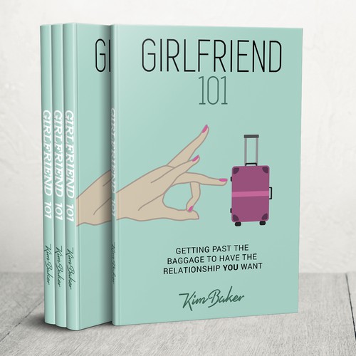 Design a classy, flirty book cover for a dating and relationships book Design by marlinabambina