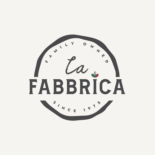 We need a powerful logo for our pizza production - La Fabbrica Design by GK_Kolektiv