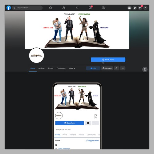 Literature-Related Facebook Cover Design by Wisden