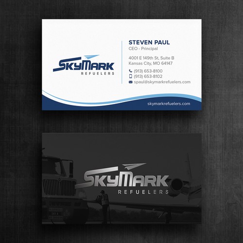 Need business card redesign for Aircraft Truck Fueling company Design by Felix SH