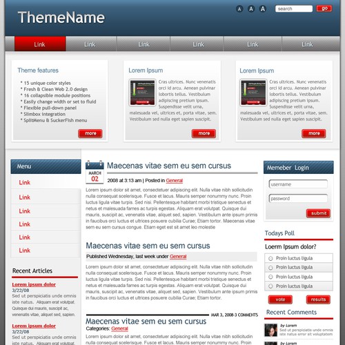 Exciting Design for New Drupal Template store - Win $700 and more work Ontwerp door Eventos Humanos
