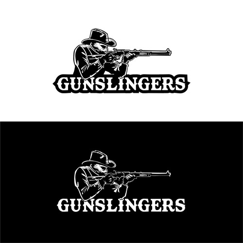 Retail logo for "Gunslingers" Design by Hadeboga Studio