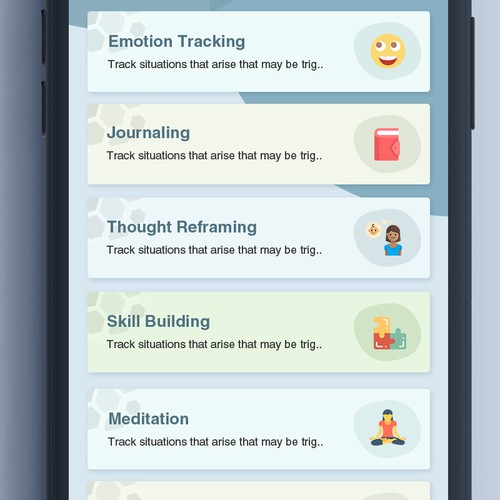 Mental Health App needs fresh design ideas Diseño de xPrtDesigner