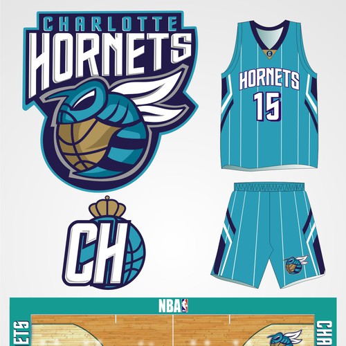 Community Contest: Create a logo for the revamped Charlotte Hornets! Design by omyadibaik