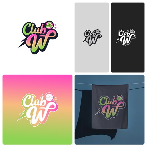 Retro-Cool Logo/Brand Launch For New Youth Volleyball Club Design by Oranye Putih