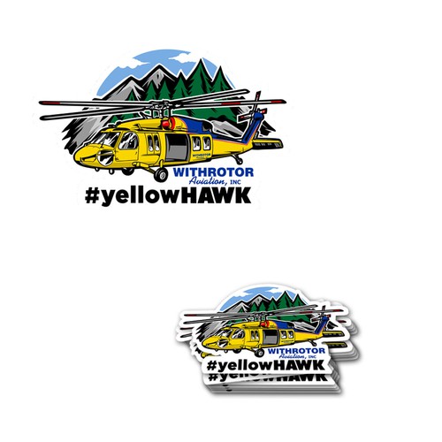 Firefighting helicopter. #yellowHAWK Design by mac23line