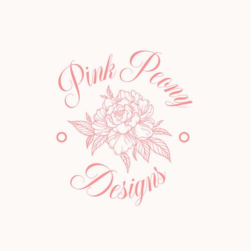 Pink Peony Designs Logo Contest Design by Lunna Maslo