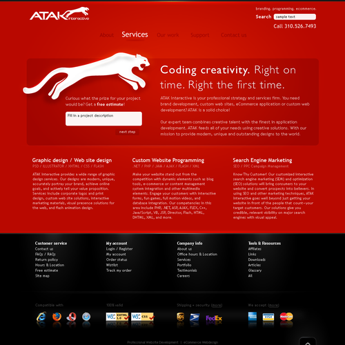 Interactive Services Agency Web Redesign - Award Winner Wanted Design by Netraam