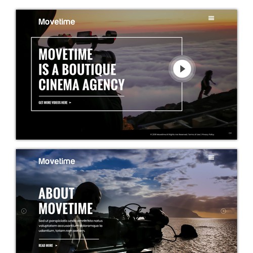 Video Production Company Website // Simplistic Design Ontwerp door pb⚡️