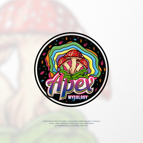 Fresh New Mushroom Gummy Brand - Colorful, Modern, Youthful, Psychedelic Design by Athar_Z