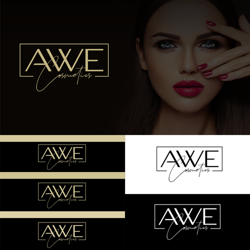 Awe Cosmetics - create a logo that visualizes a breathtaking moment and pure beauty-ontwerp door Direwolf Design