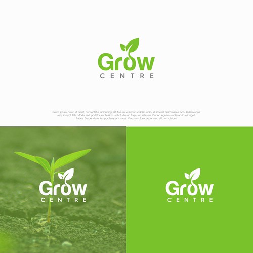 Logo design for Grow Centre Diseño de imtishaal