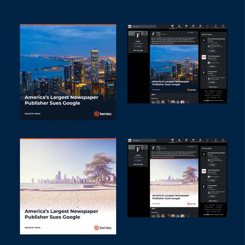Designs | Template designs for Linkedin - Kemiex | Other design contest