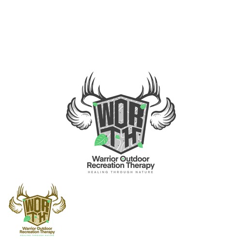 コンペ「Warrior Outdoor Recreation Therapy - WORTH Logo Design Contest」のデザイン by namanamaさん 