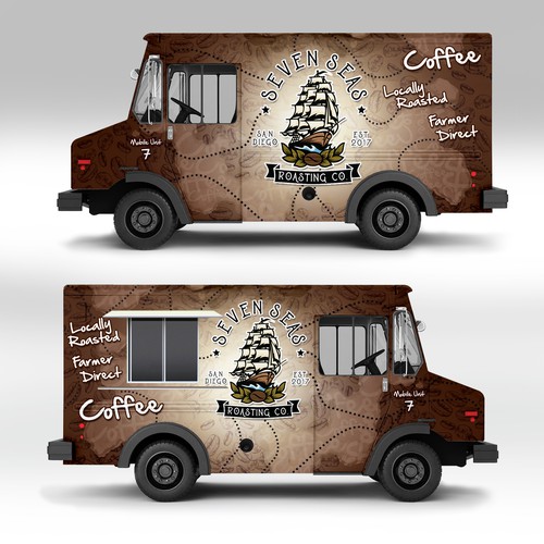 Coffee Truck Design - Mobile Unit 7 Design by J.Chaushev