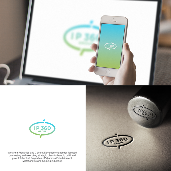 Simple but strong logo for IP 360 group