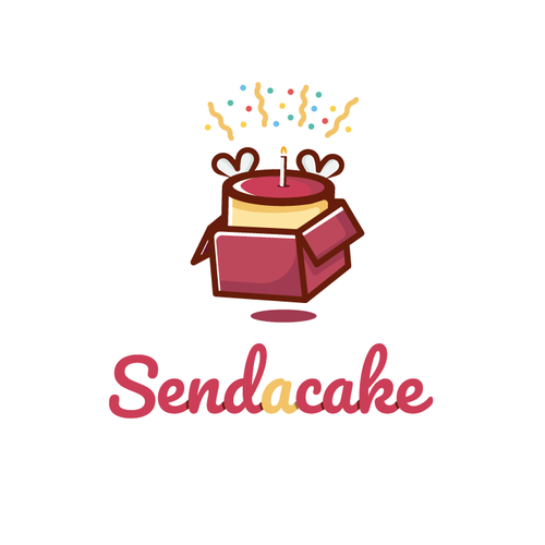 Send A Cake needs a gorgeous fun logo Design by Emmevi_design