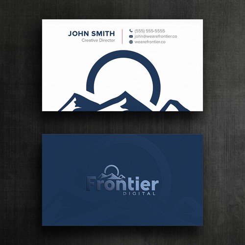 Create a business card with a rock solid brand Design by Felix SH