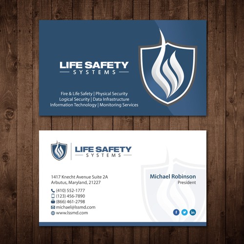 Designs | Business Card Template - Life Safety Systems | Business card contest