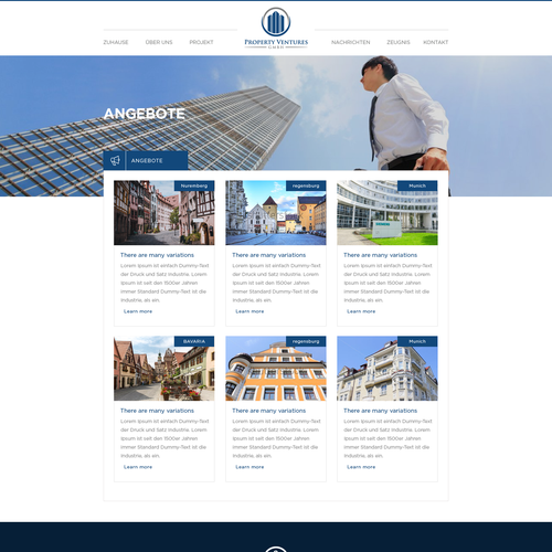 Web page design contest entry by Obizzy