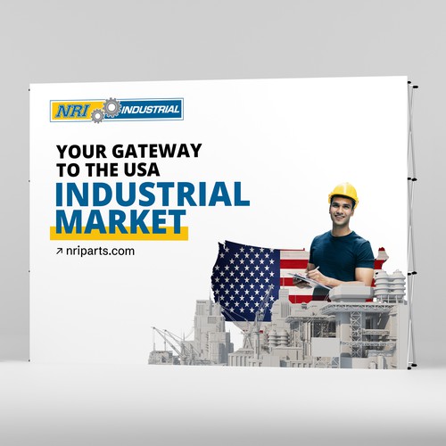Design a banner for an automation exhibition Diseño de Manish Roul