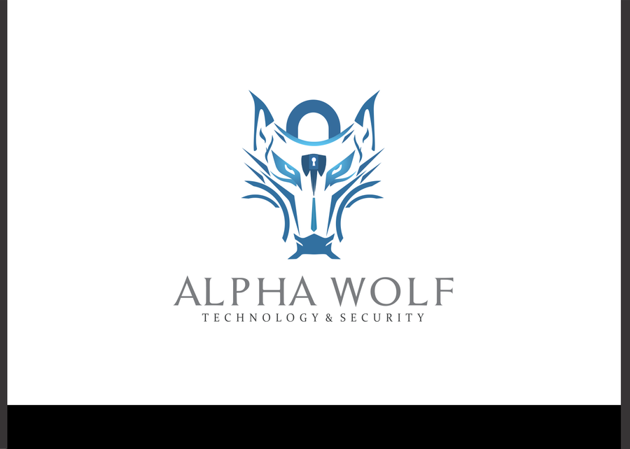 Create an eyecatching logo for Alpha Wolf Technology and Security