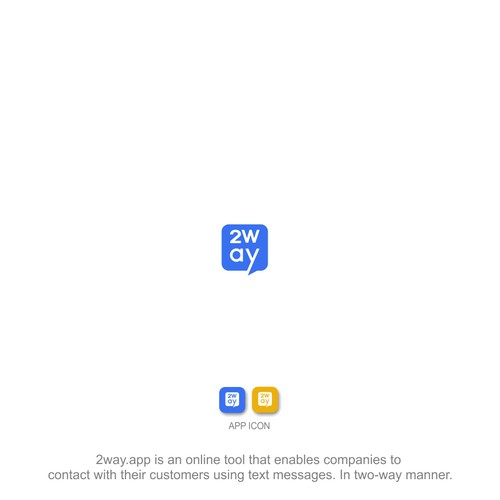 Logotype for 2way.app Design by R.C.Art