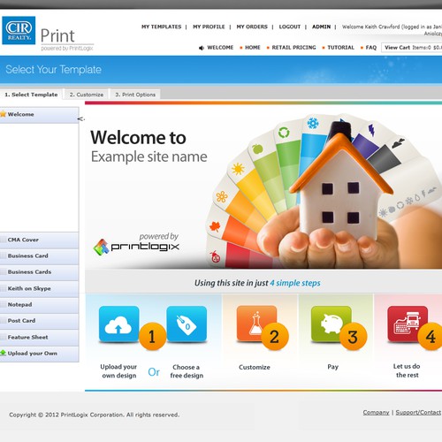 Help PrintLogix Corporation design our Welcome page! Diseño de Twebdesign