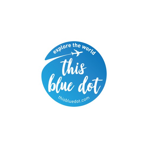 Design Logo for our new travel blog This Blue Dot - thisbluedot.com Design by Bugenis