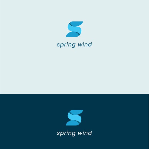 Spring Wind Logo Diseño de DesignTreats