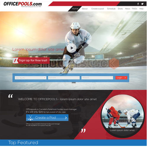 Officepools Canada's Sports Pool Platform