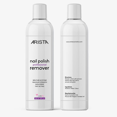 Arista Nail Polish Remover Design by Sukira