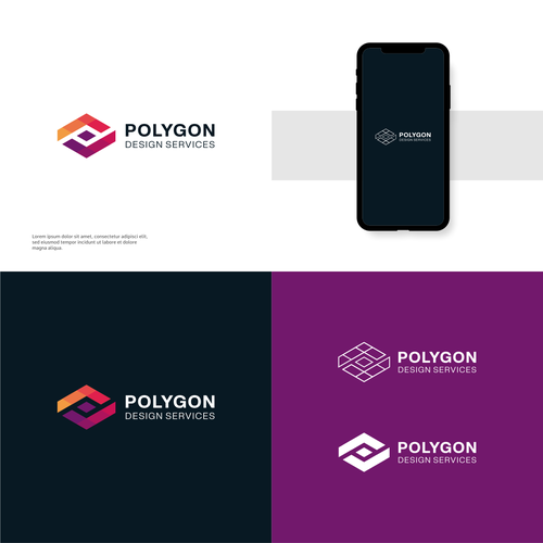 Small engineering startup needs geometric logo! Design by Algozia