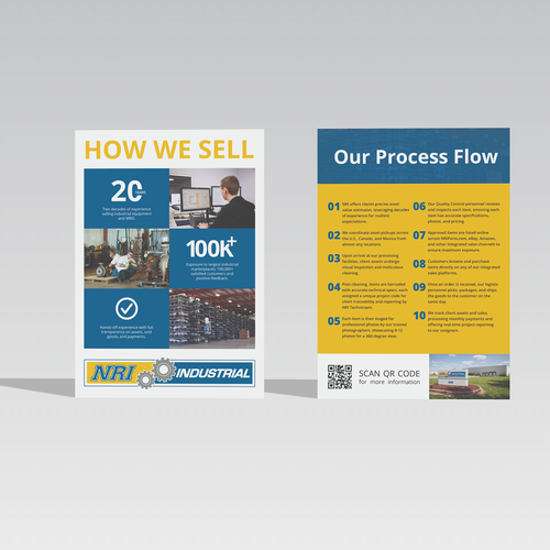 Design a brochure on our product processing journey Design by íriserna design