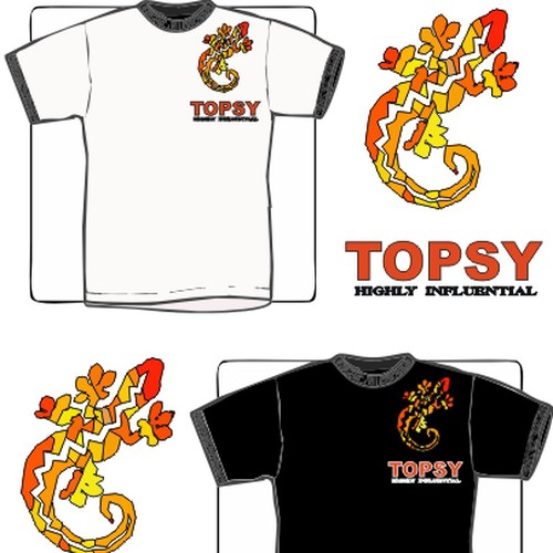 T-shirt for Topsy Réalisé par Winata Jr.
