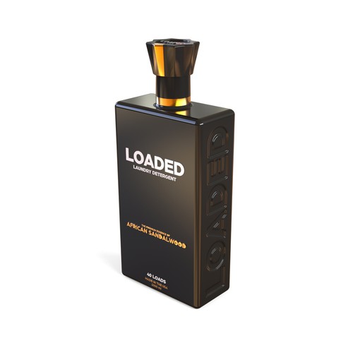 Masculine Cologne-Scented Laundry Detergent Bottle Diseño de Hamed.1